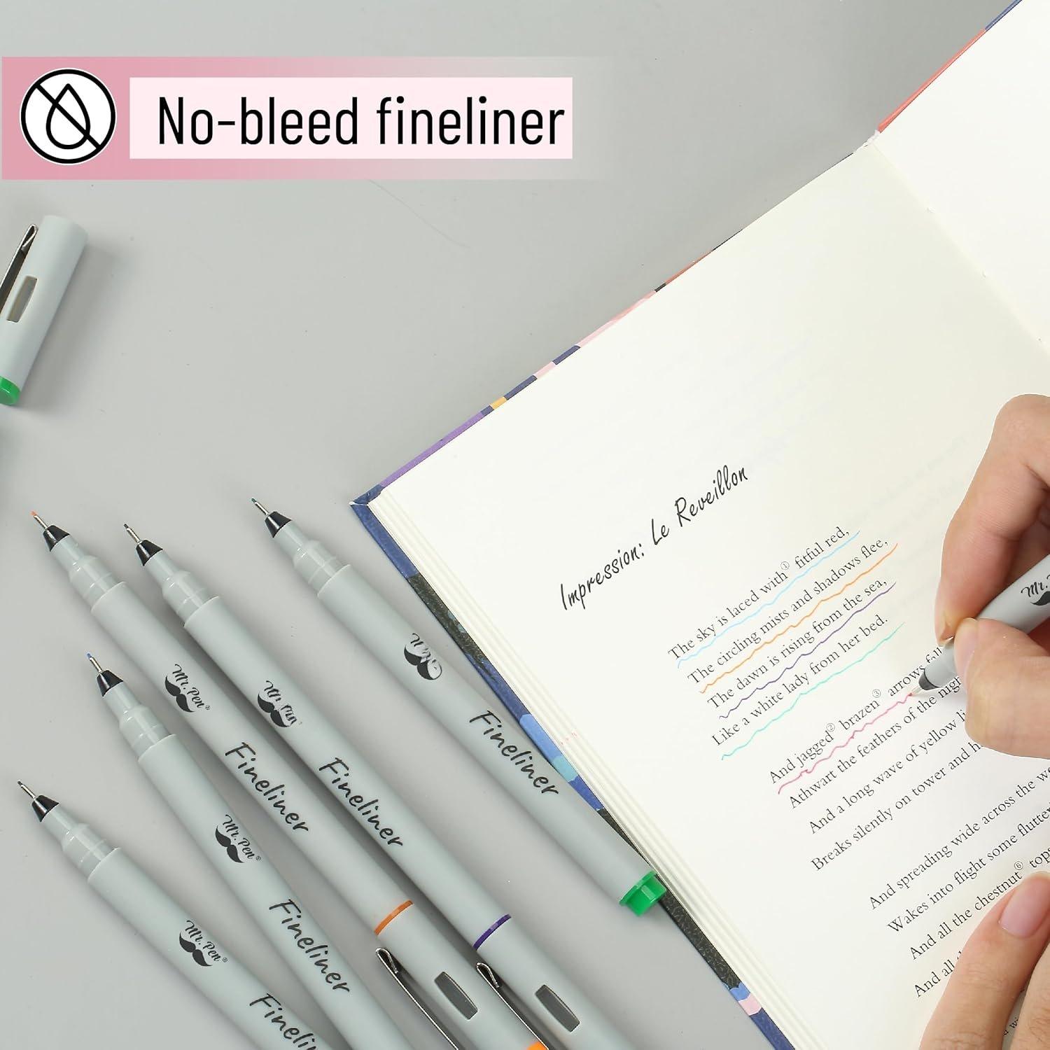 - Colored Fineliner s, 6 Pack, 0.2mm Ultra Fine Point | Smooth  Journaling s for Detailed Drawing, Note-Taking, Coloring, Sketching, Planning & Art Projects, School Supplies