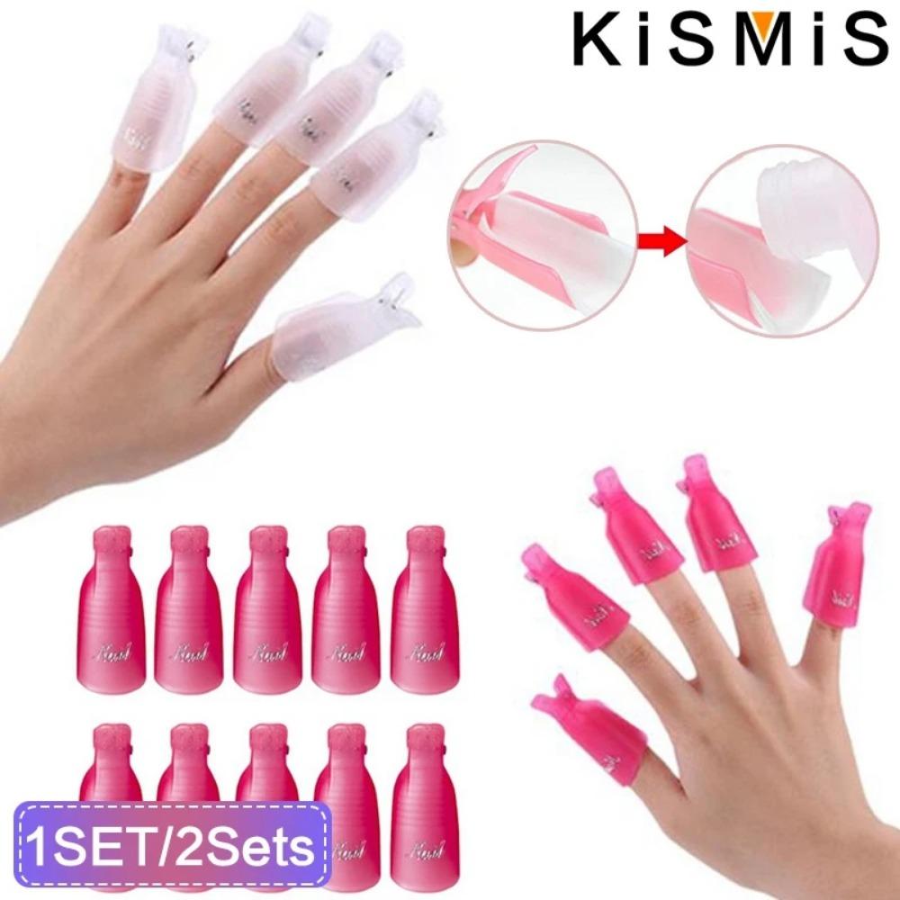 UV Gel Soak Off Tool Kit - Spring Clip Bow Design, 4-Claw Anti-Leak Remover for All Nails. Chemical-Resistant PP, Non-Slip Grip & Splash Guard. Quick 10-Finger Removal, Ideal for Home & Salon. Dust-Proof Packaging, Secure Lock, Fast & Gentle Tool Set.