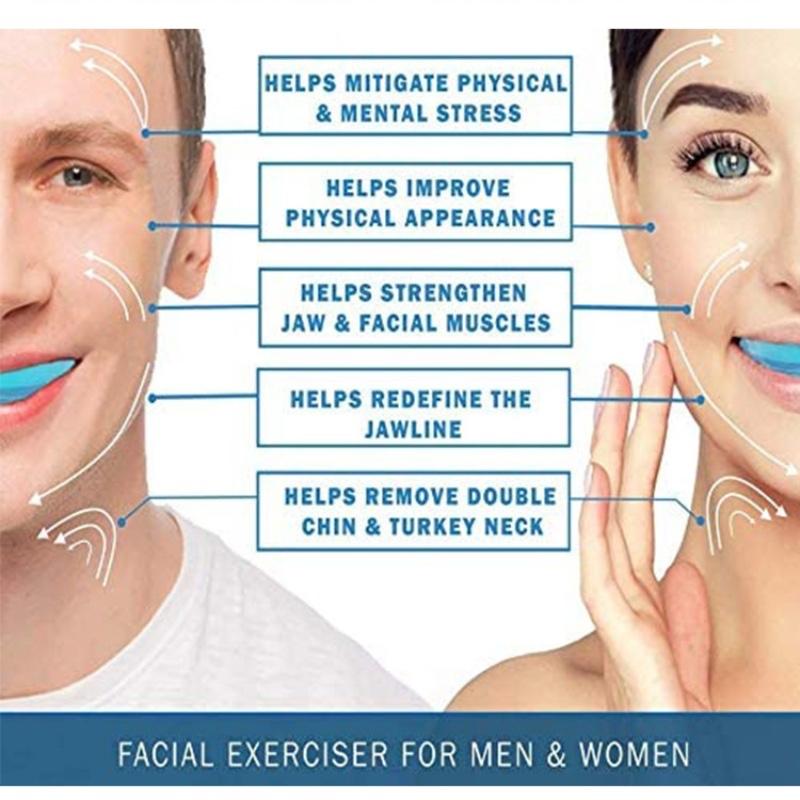 New Jaw Trainer Hanging Rope, Facial Muscle Training, Chin Line Exercise Ball, Suitable for Any Venue, Shape Jawline, Neck and Face Tightening