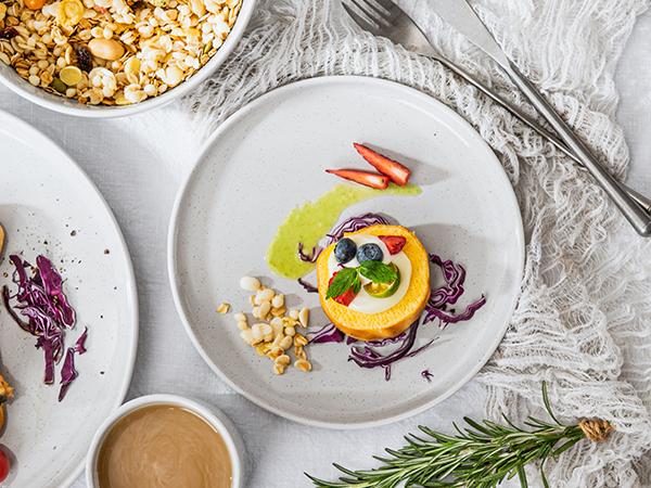 vancasso Sesam 16-Piece Light Grey Stoneware Dinnerware Set | Sesame Glaze Ceramic Dish Set with Dinner Plates, Dessert Plates, Soup Bowls, and Mugs, Service for 4 Tableware