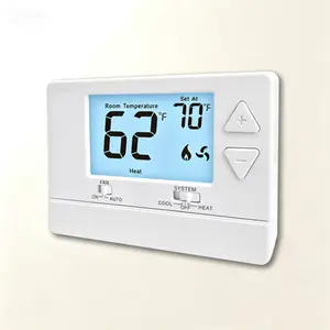 Digital Thermostat for Home, Energy-Saving, Single-Stage Systems, 1 Heat 1 Cool, Easy DIY Installation, White Backlight, Non-Programmable, Residential Use, Simple Temperature Control