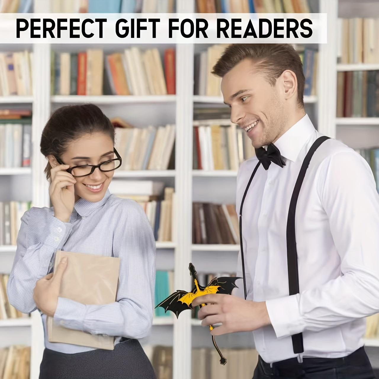 3D Wood Dragon Totem, Iron Flame Decor, Acotar & Glass Throne Fantasy Bookshelf, Multi-Functional Book Corner Decor, Perfect Christmas Gift