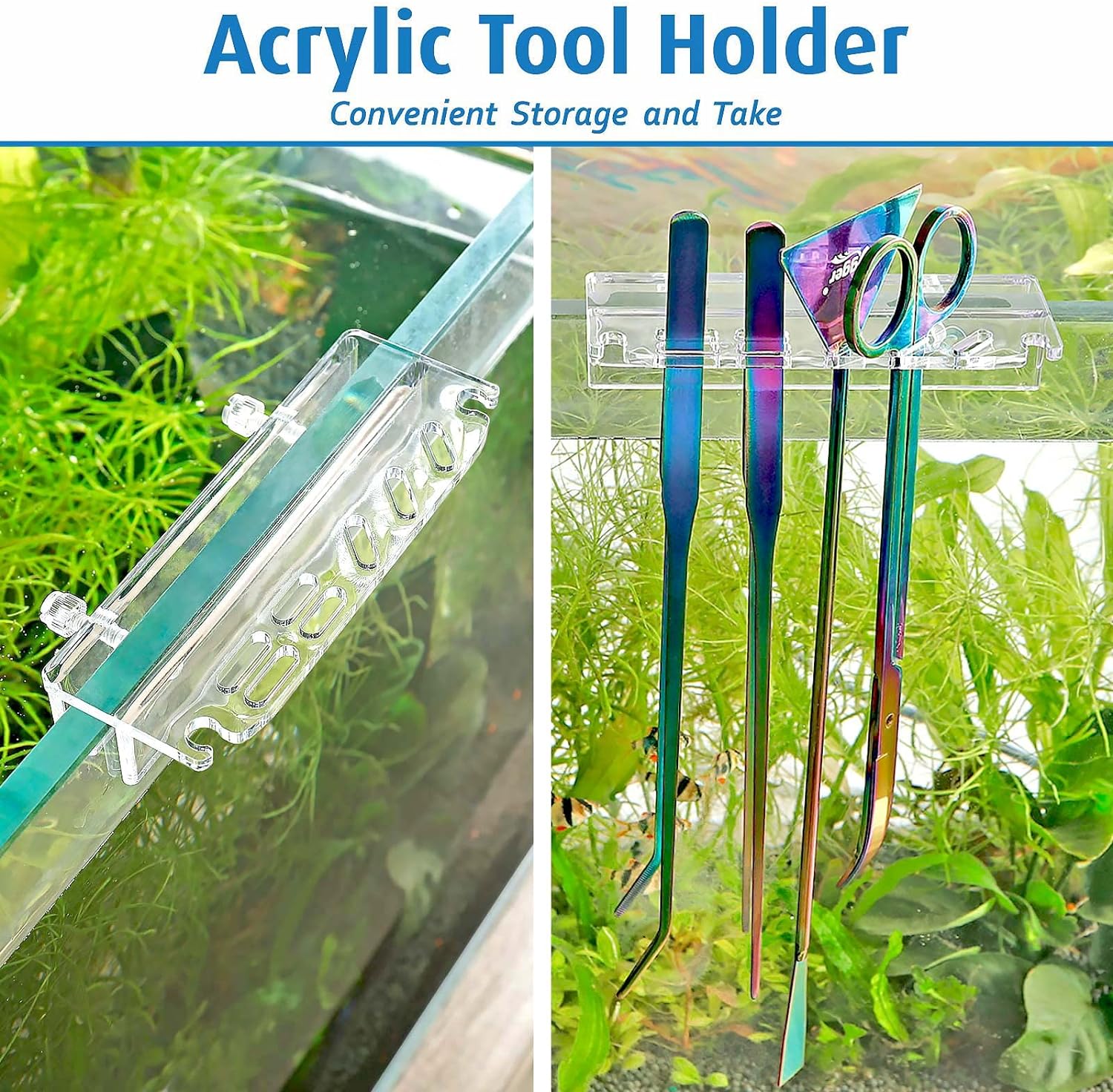 hygger 6-in-1 Long Aquarium Aquascaping Tools Kit, Color Stainless Steel Premium Aquatic Plant Tweezers Scissors Spatula Kit Comes with 1 Tool Holder and 1 Cleaning Cloth, for Fish Tank Starters hygger 6-in-1 Long Aquarium Aquascaping Tools Kit, Color Stainless Steel Premium Aquatic Plant Tweezers Scissors Spatula Kit Comes with 1 Tool Holder and 1 Cleaning Cloth, for Fish Tank Starters