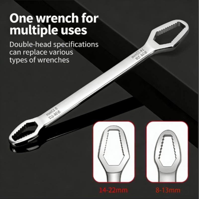 Universal Car Torx Wrench, 8-22mm Self-Tightening, Double-Head Torx Spanner, Non-Slip Multi-Function, Professional Car Tool