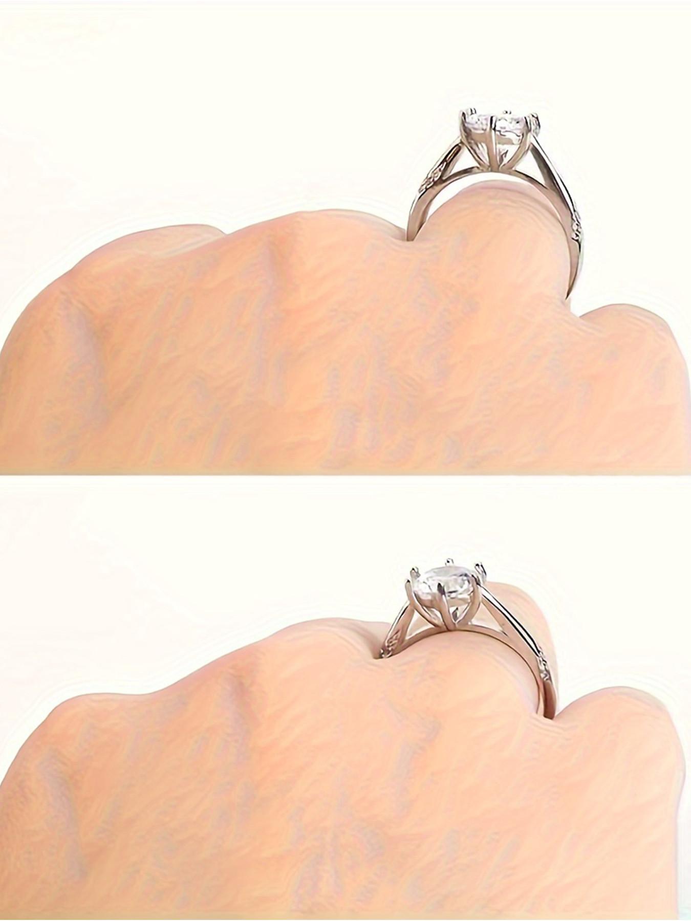 8-Piece Adjustable Ring Sizer Set, Non-Slip Comfort Fit, Multiple Sizes for Loose Rings, Portable Jewelry Sizer, Fits All Finger Sizes