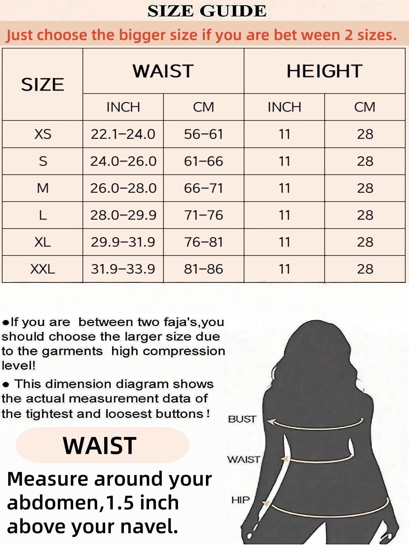 1 Count Women's Solid Black Adjustable Zipper & Hook-Eye Closure Shapewear Belt, Fajas, Waist Trainer, Sporty Tummy Control Cincher for Yoga Workout, Sports Girdle, Shaping Corset, Shapewear for All Seasons Daily Wear, Underwear Fit