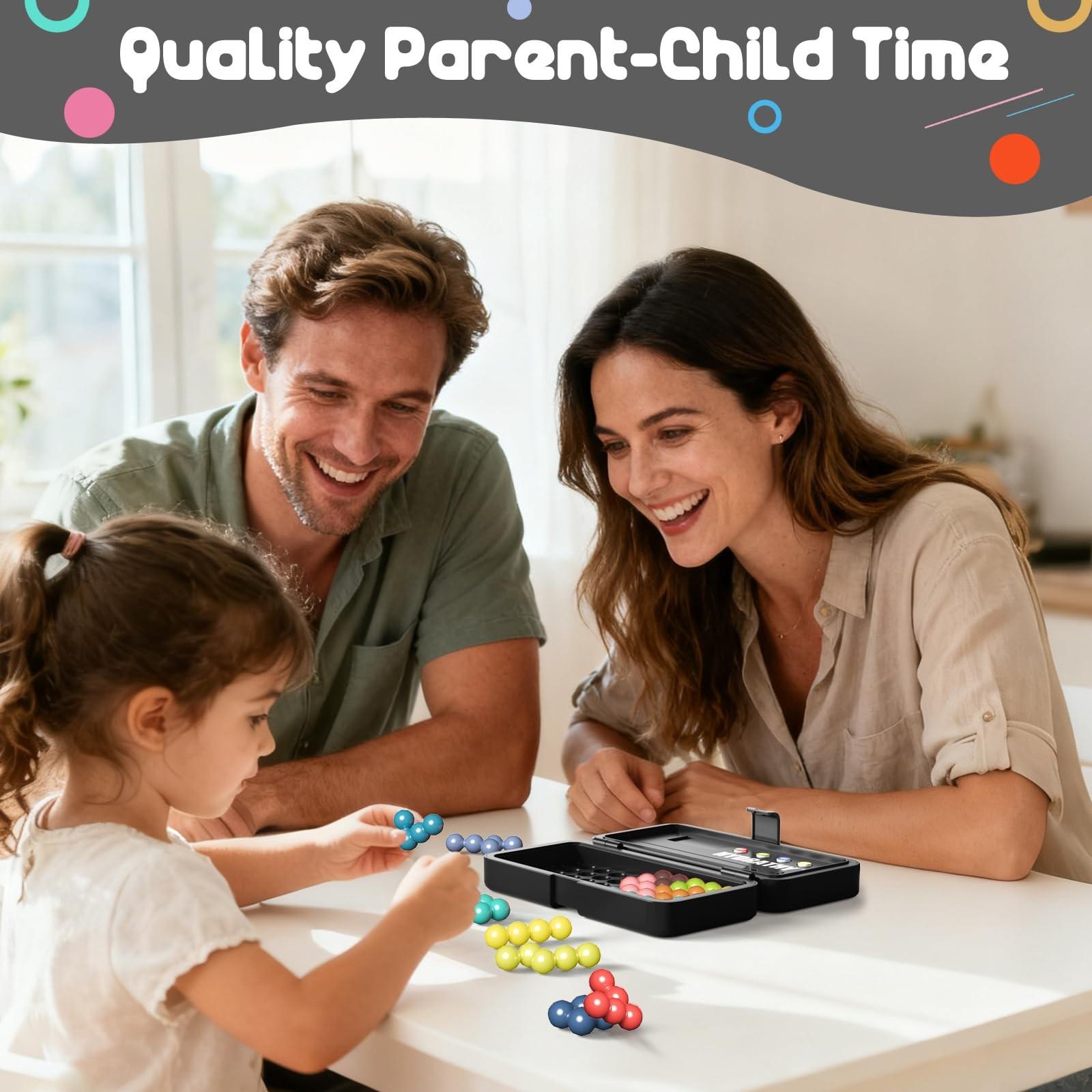 Stem Intelligence Challenge Puzzle 500 Pieces with Timer, Portable Logic Training Toy for Kids Teens Adults, Montessori Puzzles Gift, Travel Brain Game Requires 2xaa Batteries