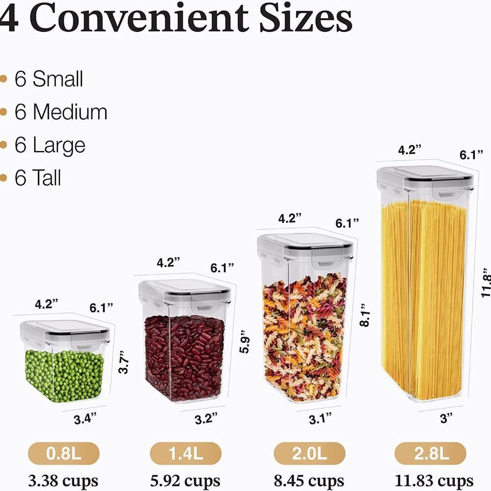 24pcs Food Storage Container Set, Fresh-Keeping Boxes, Easy-to-Secure Lids - Airtight Plastic Containers, Suitable For Pantry, Travel, Outdoor Picnics, Kitchen Organization, Comes With Labels And Marker, mothersdaygift#Summervibes 24pcs Food Storage Container Set, Fresh-Keeping Boxes, Easy-to-Secure Lids - Airtight Plastic Containers, Suitable For Pantry, Travel, Outdoor Picnics, Kitchen Organization, Comes With Labels And Marker, mothersdaygift#Summervibes