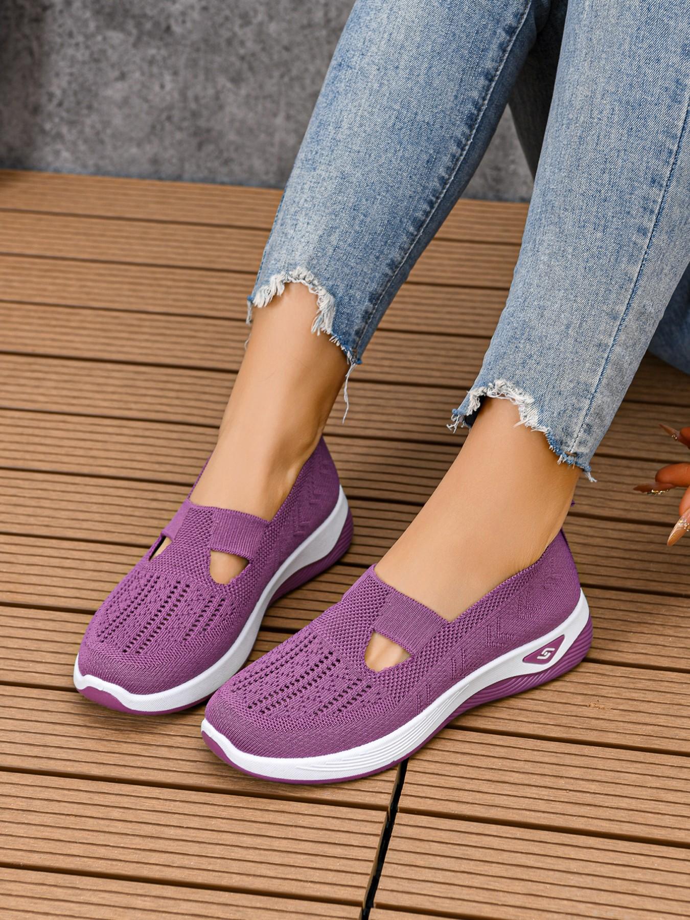 Women's Casual Sports Shoes, Comfortable Fashion Sneakers, Lightweight Soft Sole Mesh Shoes, Daily Outdoor Walking Shoes