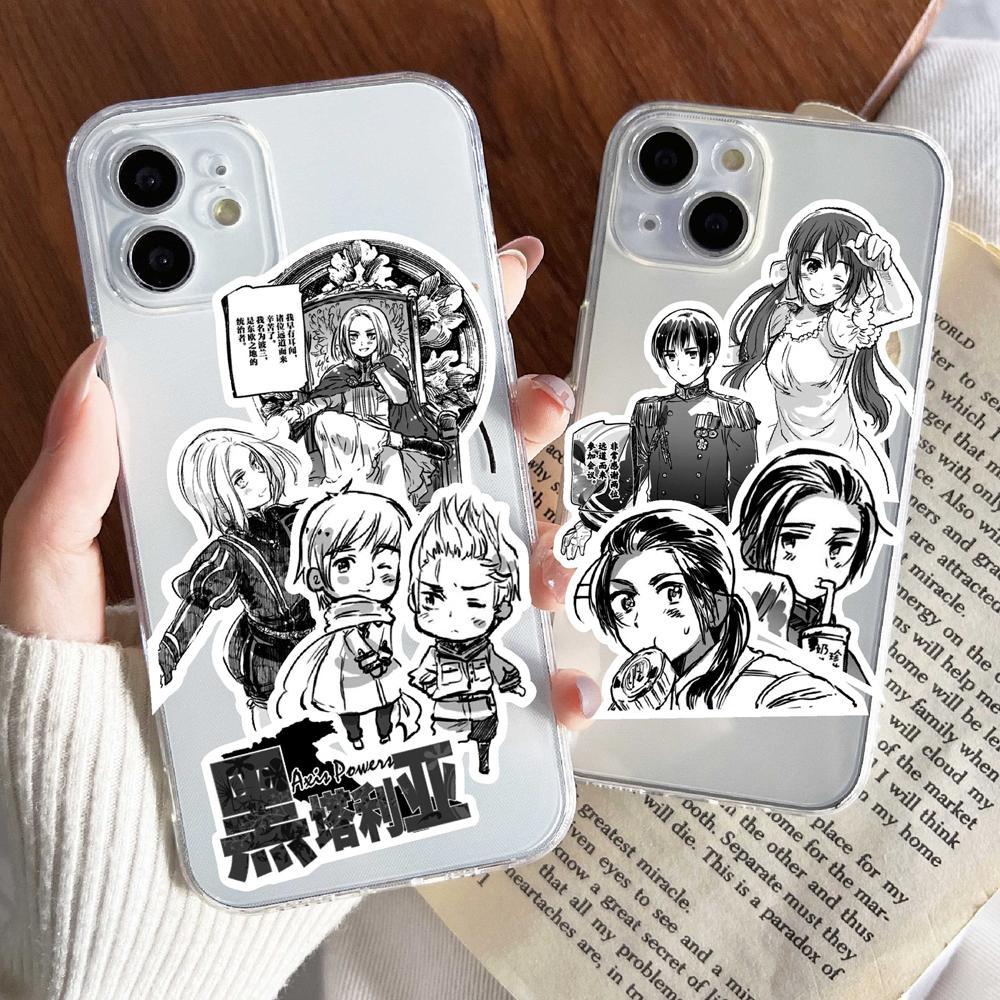 65Pcs Hetalia APH Anime Peripheral Stickers DIY Handbook Decoration Phone Case Cup Skateboard Waterproof Graffiti Stickers