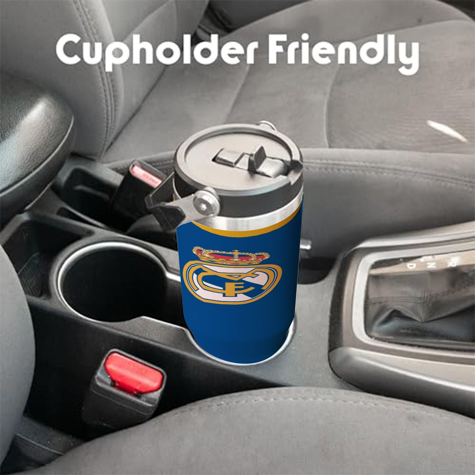 1 Pc Thermal Mug 30oz Skinny Tumbler With Handle And Lid, Double Wall Vacuum Cup, Leak Proof Insulated Mug, Keeps Hot 12 Hours Cold 24 Hours, Royal Style Fan Travel Mug For Coffee Tea, Gift For Men Women Sports Fans Holiday Premium Use