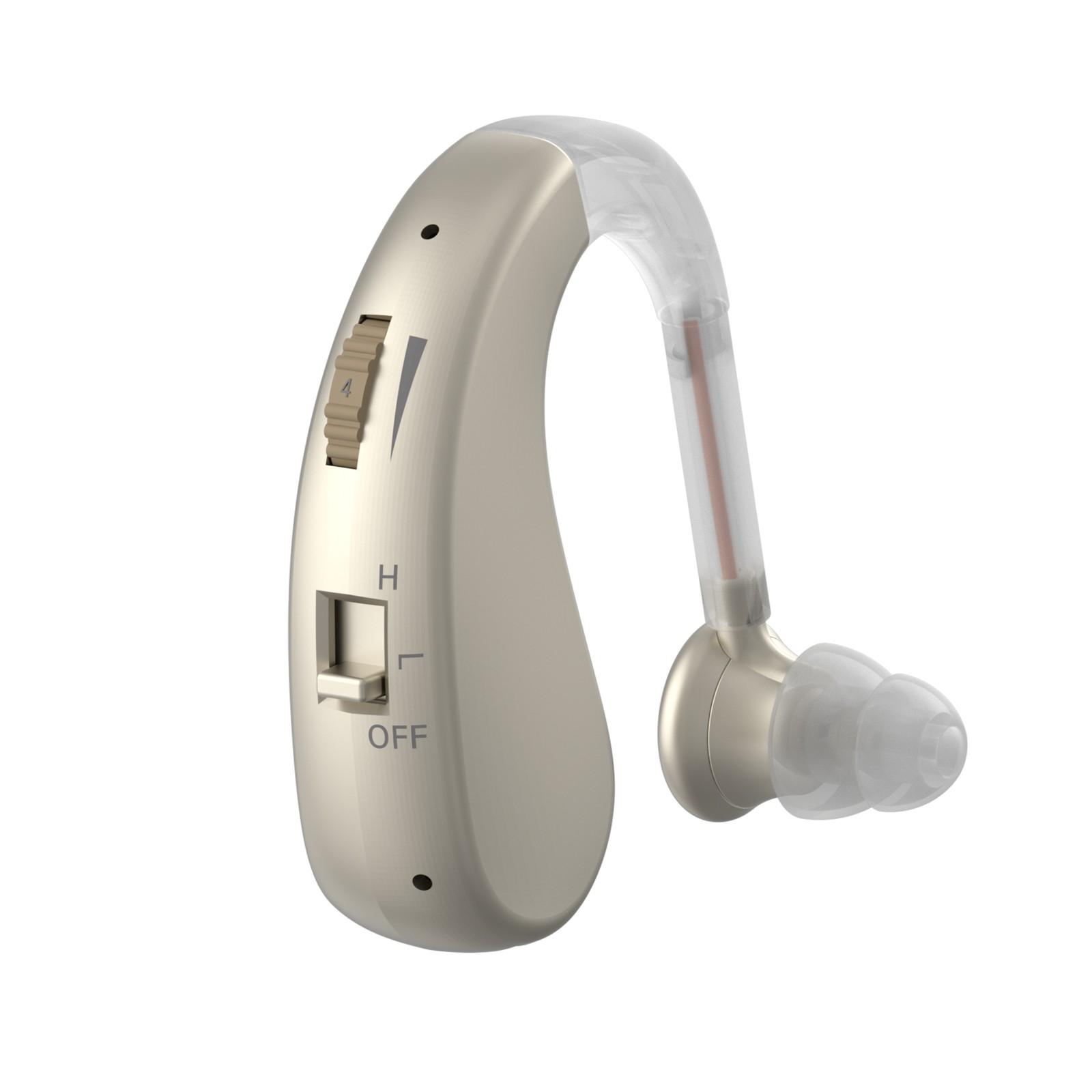Over-Ear Hearing Aid Earphone with Rechargeable Battery Comfortable Silicone Earmuffs Suitable for Adults Indoor Outdoor Use Durable Design for Clear Sound