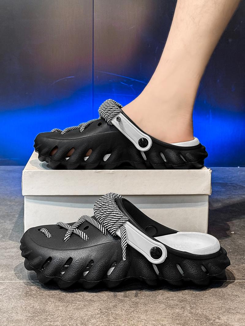 Unisex Sporty Quick Drying Slides, Casual Comfortable Breathable Slides, Fashionable Slides for Indoor & Outdoor Wear, Boy, Lightweight Breathable Slippers