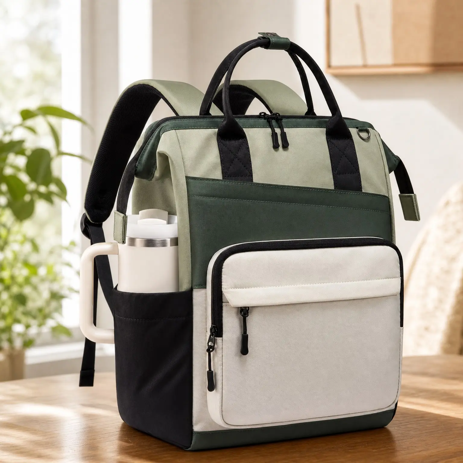 17 Inch Water Resistant Laptop Backpack for Women, Large Capacity Travel Work College Bag, Cute School Daypack for Teacher Nurse GirlsGift