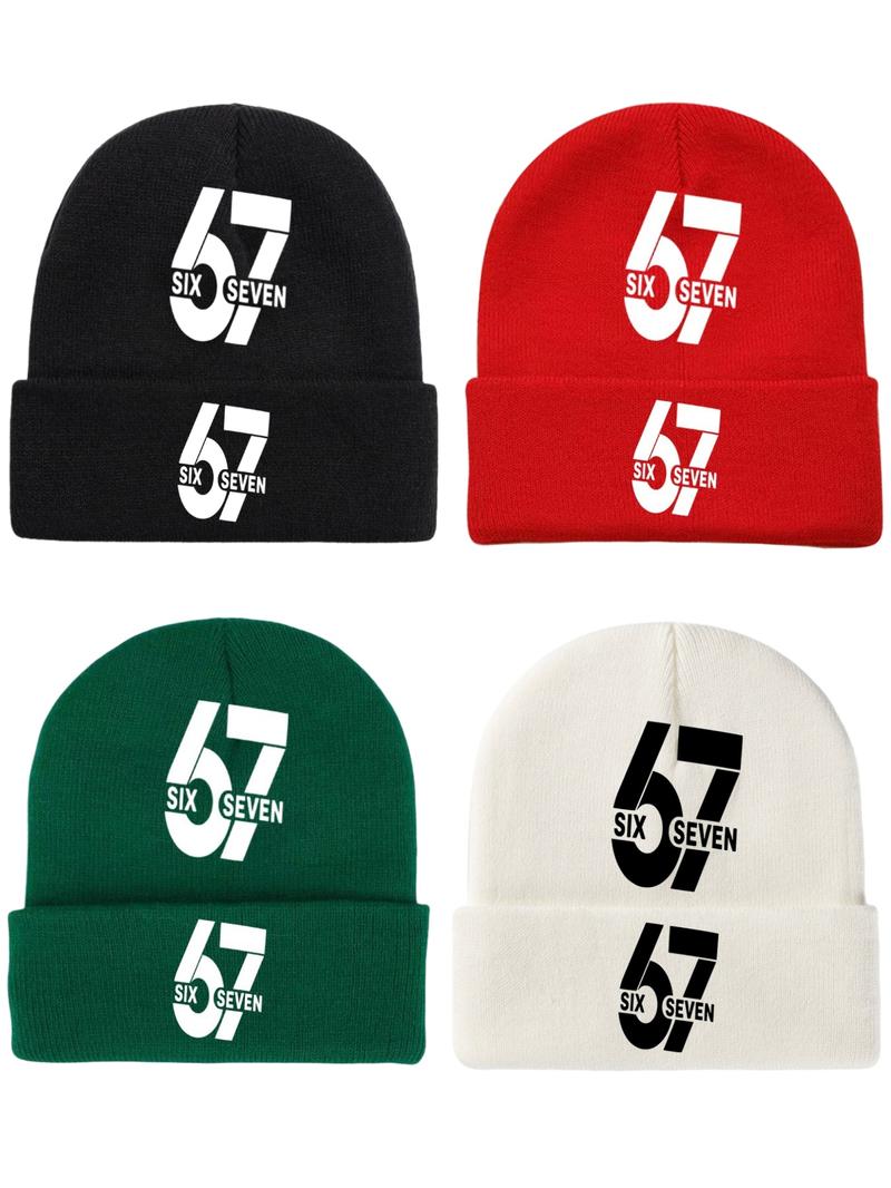 67 Cute Printed Knitted Hat Fleece Hat Warm Hat Beanie Fitted, suitable for children and teenagers. Features cool patterns. Six or seven interesting designs. Suitable for both men and women as Christmas and vacation gifts. Winter and autumn warm hat.