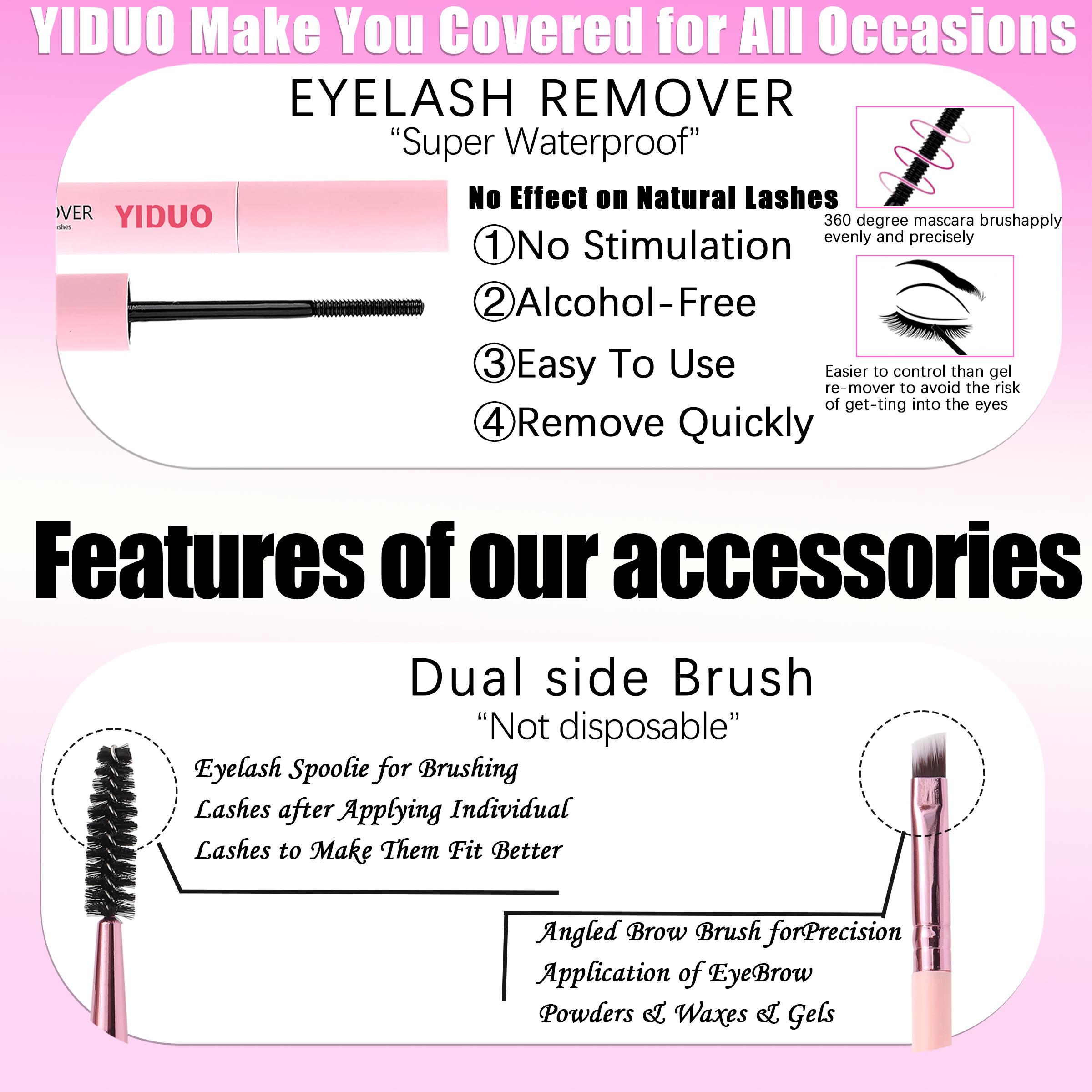 1614Pcs Lash Clusters Lashes Kit13 Styles 50D\60D\80D \100D\Fairy-A-B\BottomA-B\Volume+Bottom\Volume+Spike Lashes Clusters Kit 5-20mm Cluster Eyelash Extension Kit1614 Pcs D-Curl With Lash Bond and Seal, Lash Remover Lash Tweezers,Eyelash Brush DIY Easily