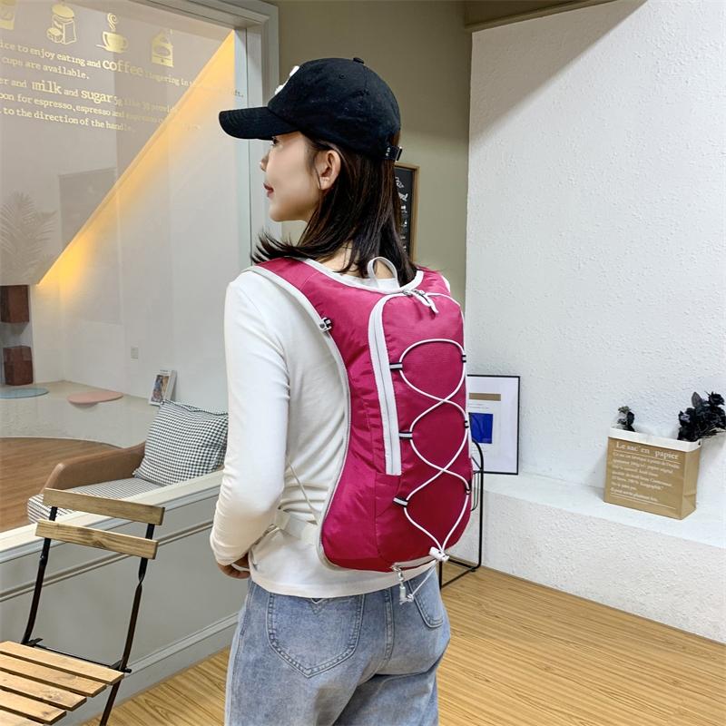 Outdoor Cycling Water Bag Backpack, Lightweight Breathable Reflective Shoulder Bag, Running Hiking Trekking Water Bag, Multi-Functional Outdoor Sports Bag