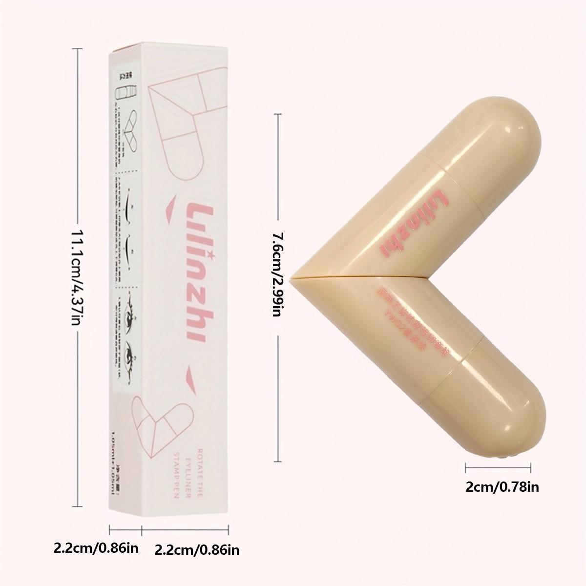 Rotary Eyeliner Stamp Pen, Long-Lasting Waterproof, Sweatproof, Smudgeproof, Ideal for Beginners, & Options, Perfect for Daily Use