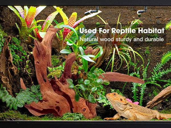 Large Coral Driftwood for Aquarium Decor Fish Tank Decorations Reptile Decor, Assorted Driftwood Branch 13 to 17 Inch Pack of 1