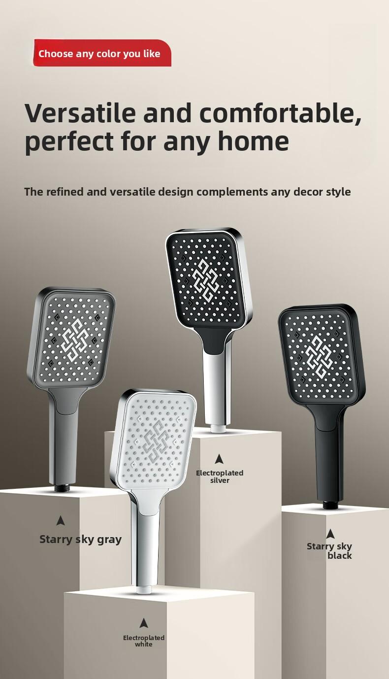 High-pressure shower head, pressurized shower set, bathroom shower spray, high-pressure single-head shower head