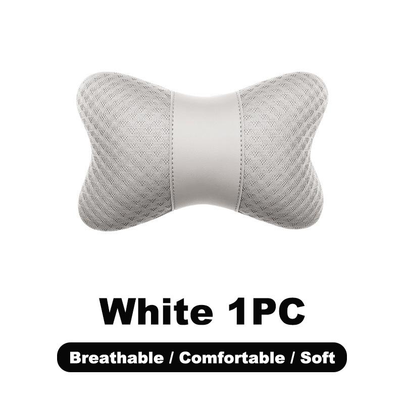 1pc Car Ice Silk Headrest, Breathable Neck Pillow, Lumbar Support Pad, Interior Accessories, Car Seat Headrest, Auto Accessories, Automotive