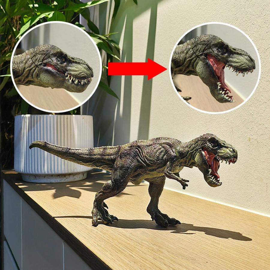 Large Dinosaur Set, Solid Roaring Tyrannosaurus Rex Figurine, Perfect Gift for Dinosaur Enthusiasts, Party Gift, Educational Model, Birthday & Christmas