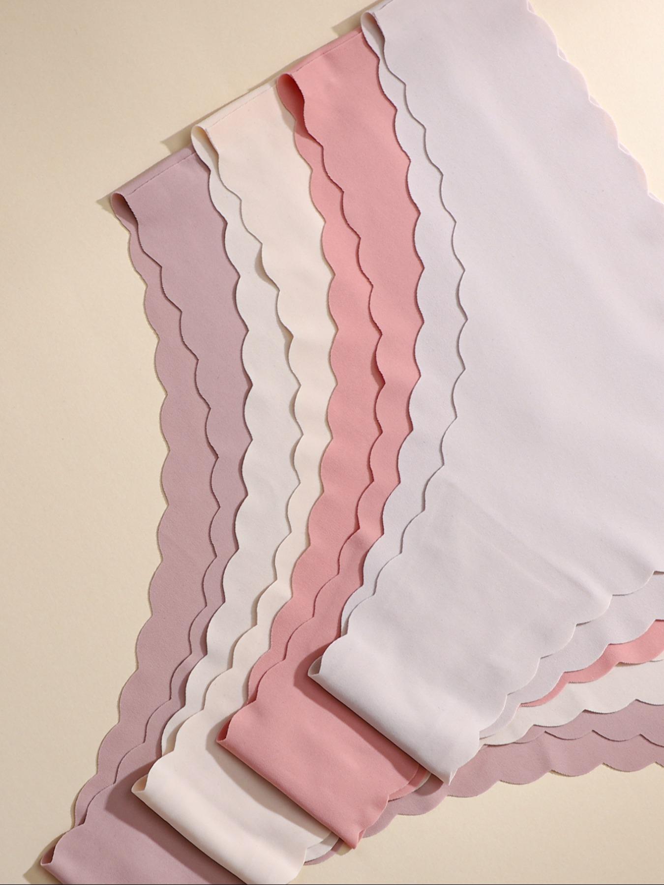 Women's Plaid & Plain Print Underwear Set, Fitted Comfortable Breathable Panties, Casual Sportswear for All Seasons