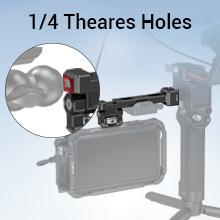 SMALLRIG Adjustable Camera Monitor Mount with Quick Release NATO Clamp, Cold Shoe Mount, Anti-Twist Design for DJI RS 2 / RSC 2 / RS 3 / RS 3 Pro/RS 3 Mini - 3026B