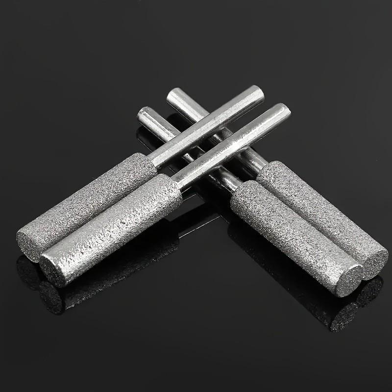 10 Piece Diamond Chainsaw Sharpener Set, Titanium Coated Cubic Zirconia Grinding Discs, Ideal for Cutting Jade, Glass, Metal, Wood