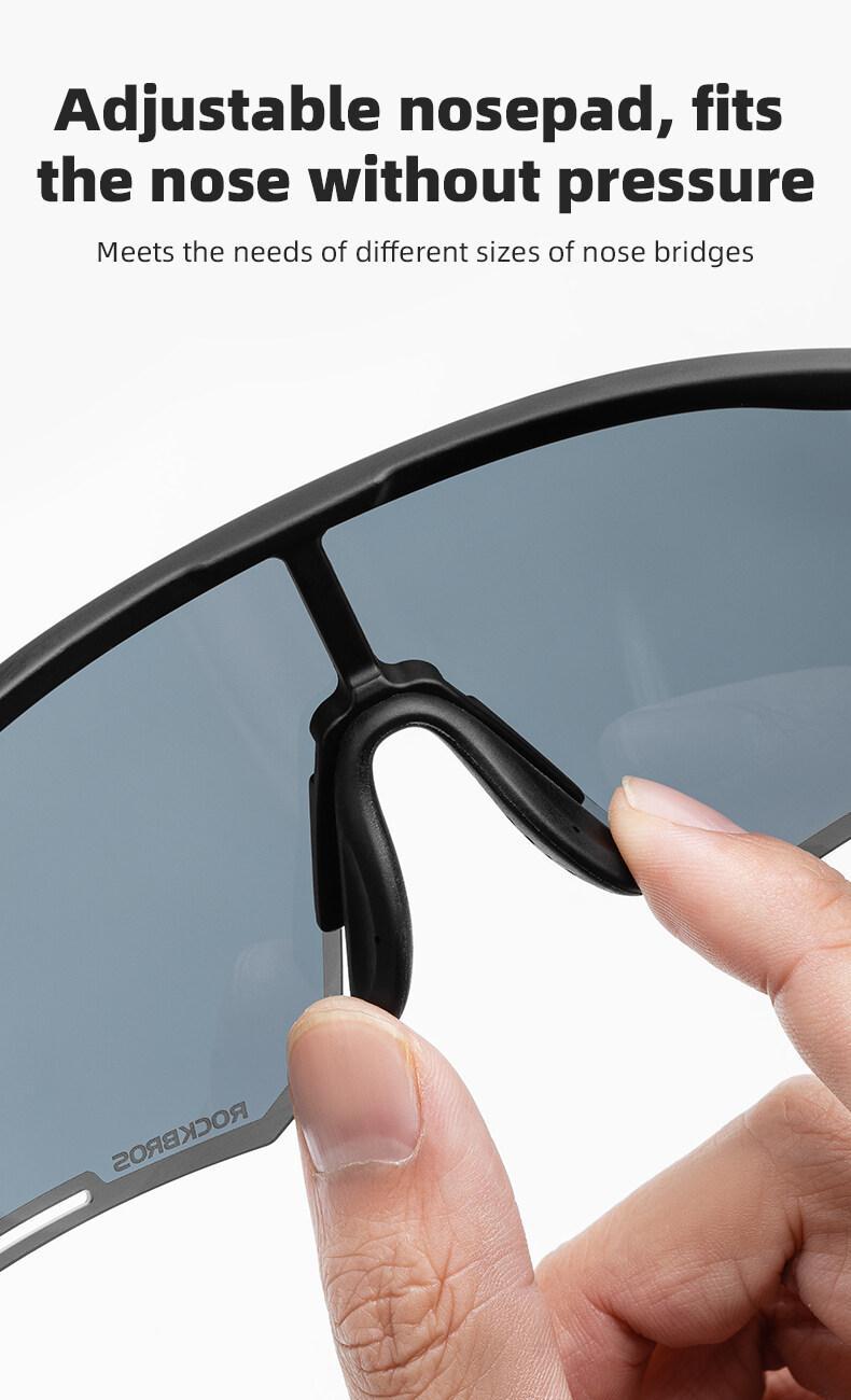 ROCKBROS Bluetooth Sunglasses for Men and Women Cycling Polarized Glasses Lightweight Multifunction Music One-key Control Runing Driving Goggles Sports Accessories