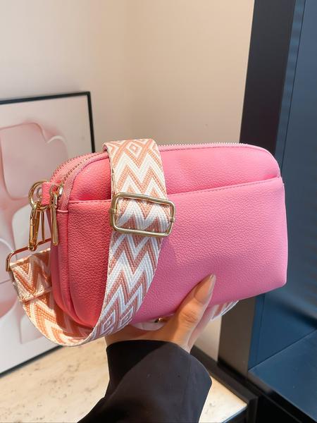 Outfits  Elegant Temperament Plain Color Square, Vintage Trendy Crossbody Bag with Adjustable Strap, Fashionable Crossbody Bag for Daily Use, Cross Body Bags