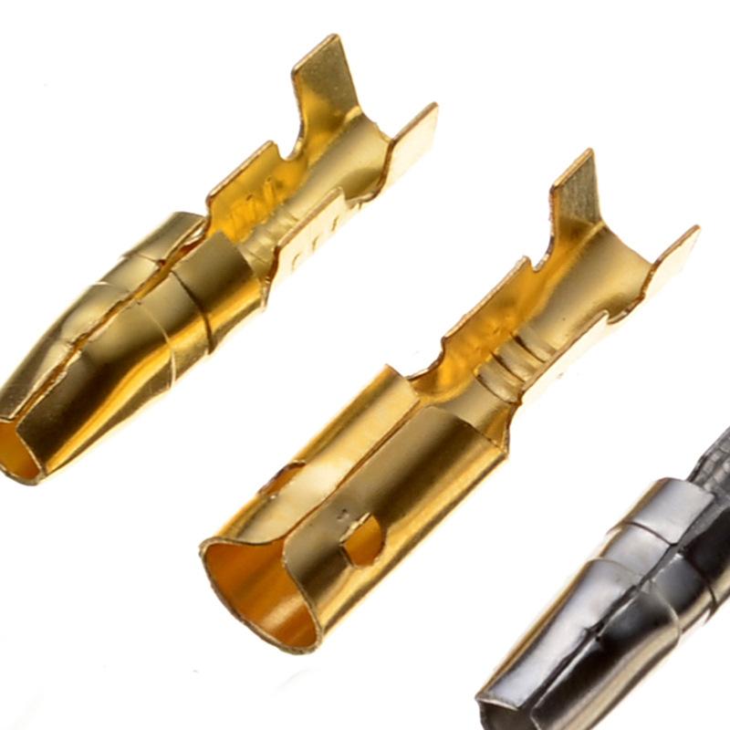 400PCS 3.9mm cable joint switch cable connection terminal shovel terminal connector crimping terminal with transparent insulation sleeve widely used in motorcycles, automobiles, ships, engineering and repair, etc