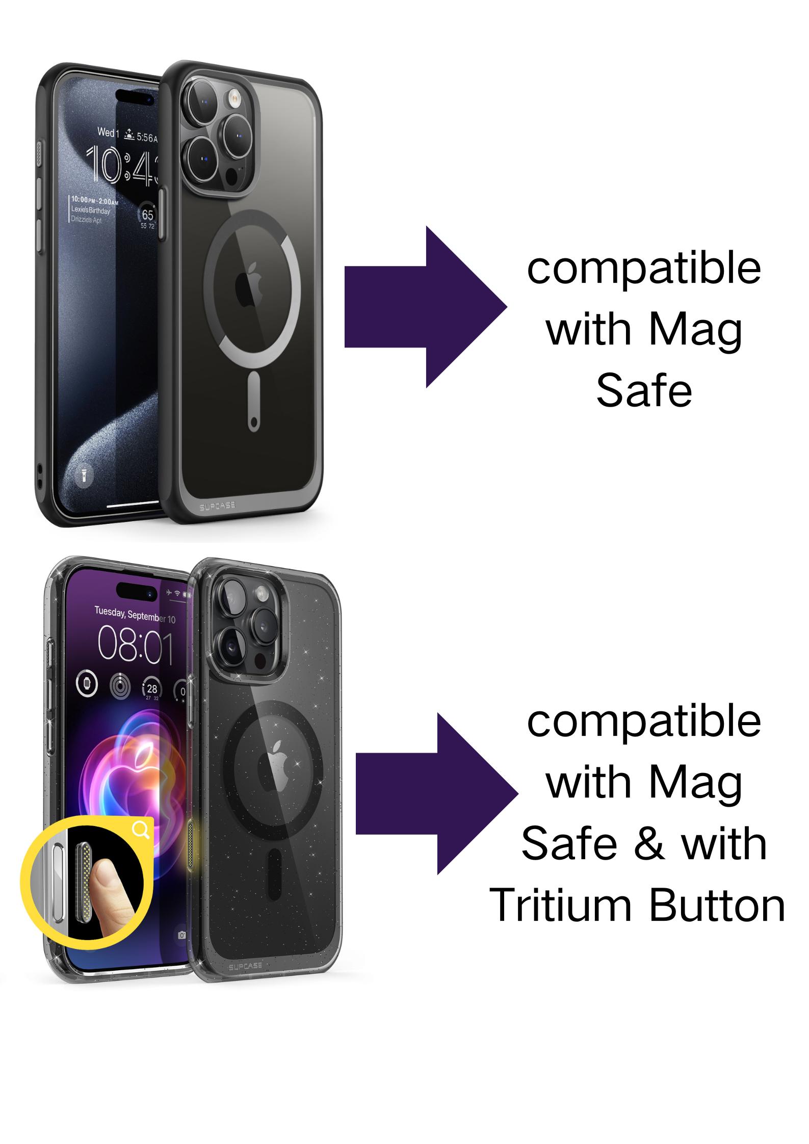 SUPCASE iPhone 16-11 Case with Camera Control Capture Button MagSafe Compatible Slim Clear Shockproof Magnetic Protective Smartphone Cover Cellphone Protection