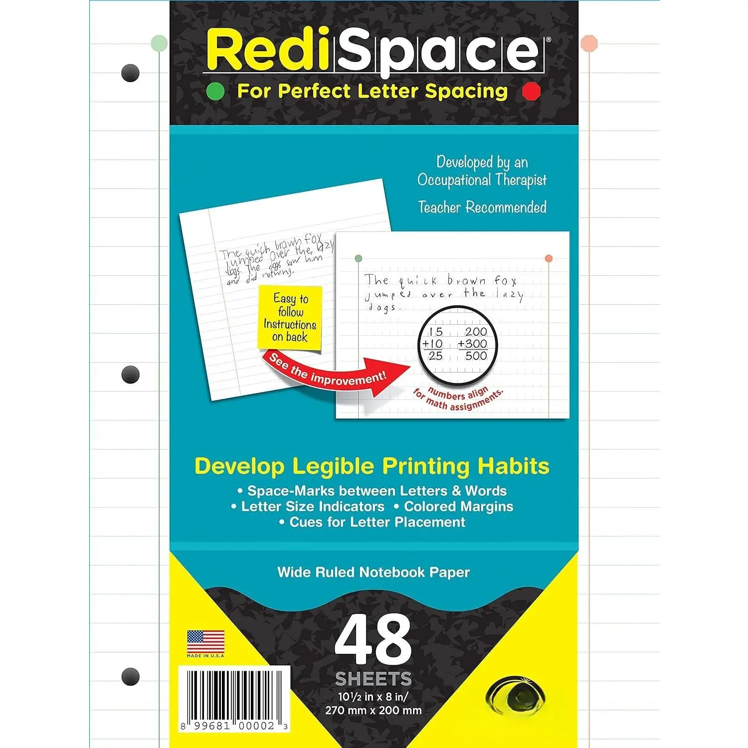 Redi Space Composition Notebook  Materials 48 Shts Paper Rs-48comp