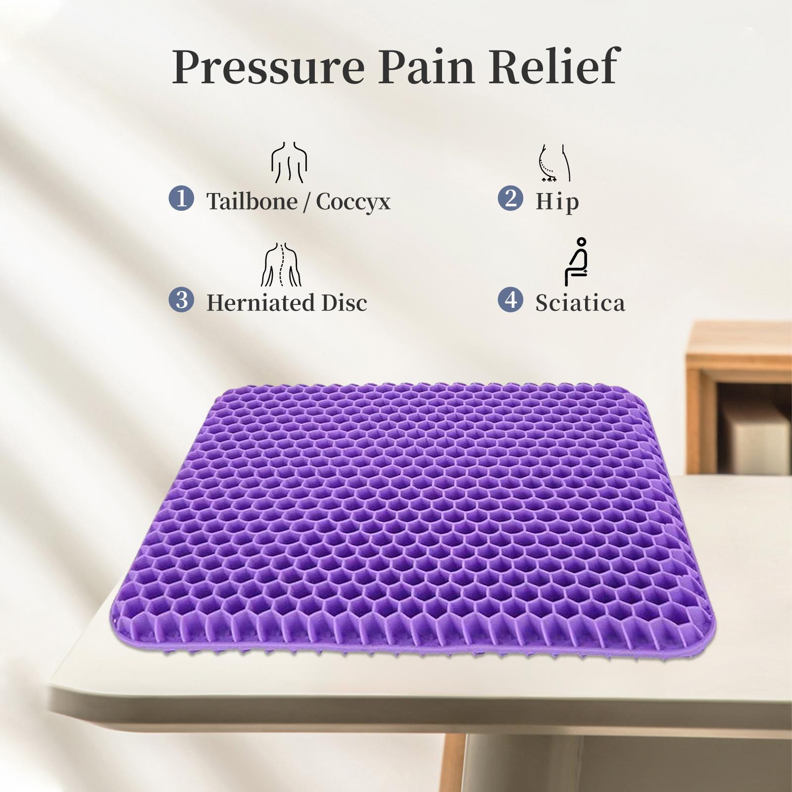 Double-Thick Gel Seat Cushion Honeycomb Breathable Non-Slip Cover 15.75x13.39x1 in Pressure Relief for Office Car Wheelchair Elastic Furniture Protector Double-Thick Gel Seat Cushion Honeycomb Breathable Non-Slip Cover 15.75x13.39x1 in Pressure Relief for Office Car Wheelchair Elastic Furniture Protector
