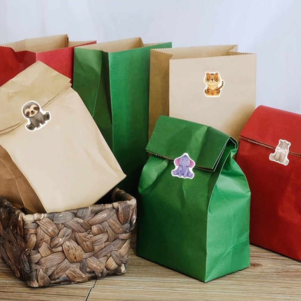 Animal Stickers Roll, 500 Sheets Per Roll, Gift Wrapping Labels, Scrapbook Stationery Stickers, Perfect for Crafts and Decorations