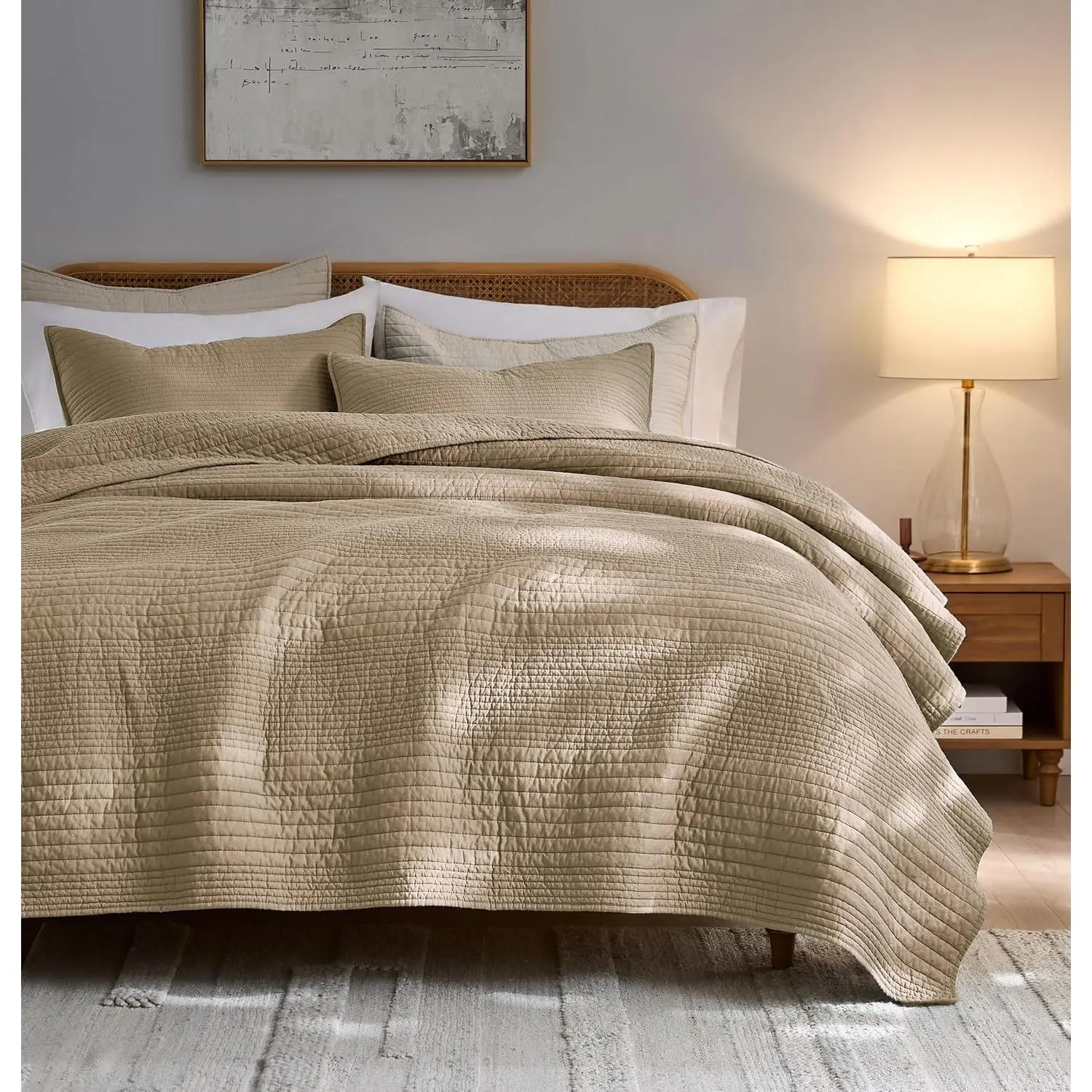 Striped-dark Beige