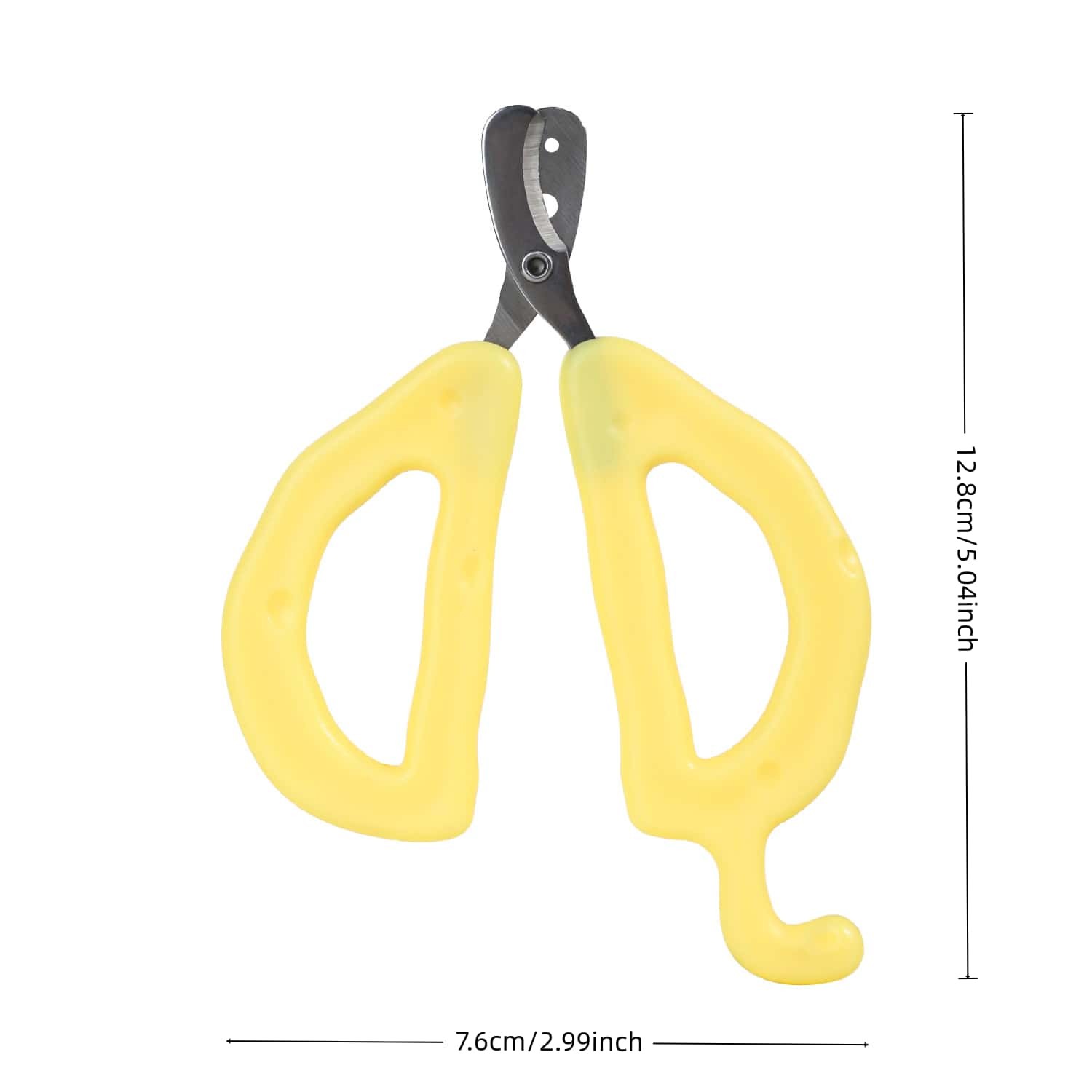 Cheese Cat Dual-Hole Small Blind Clipper, Pet Cat Kitty Scissors, Cat Claw File, Essential Grooming Tool for Cats, Easy-To-Use Design, Grooming Supplies