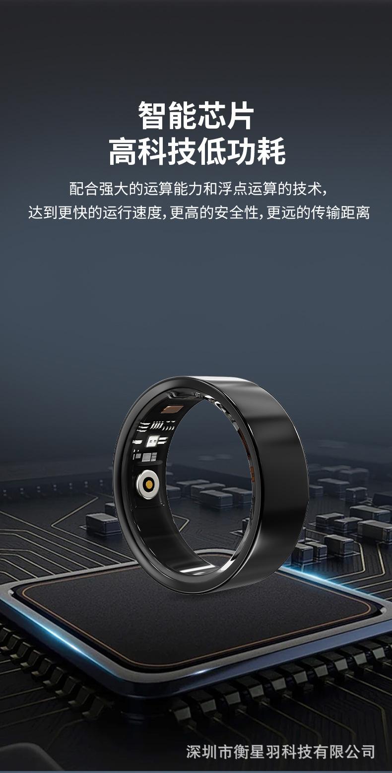 V1 diamond-encrusted smart ring titanium steel ring for men and women, personalized wedding ring accessory, Bluetooth, waterproof, pedometer, sleep and heart rate monitor