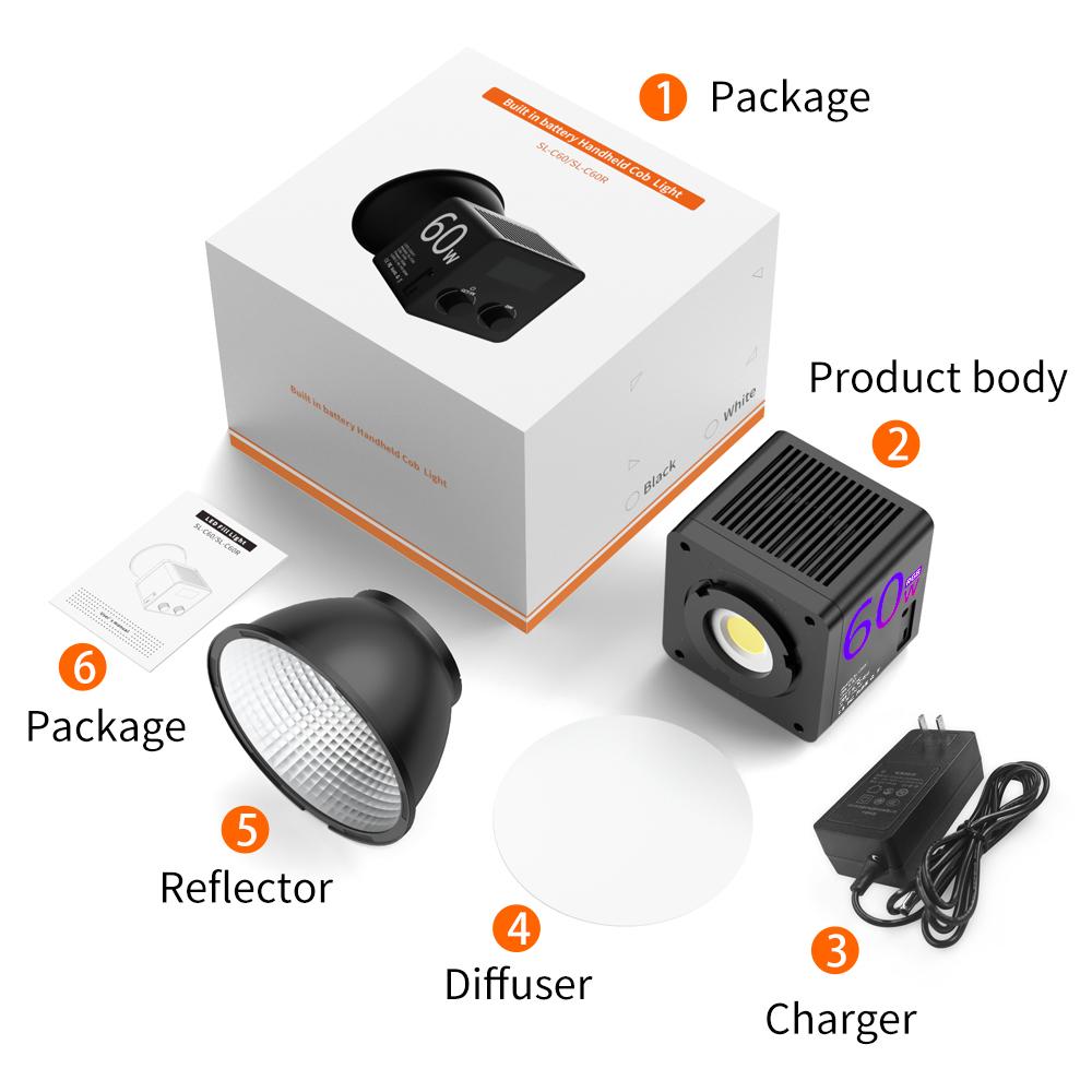 Indoor photography fill light, mini design - wireless technology - portable, adjustable RGB function, 24 movie-level lighting modes, 13400mAh battery with 5-hour long battery life, suitable for outdoor shooting and professional photography.