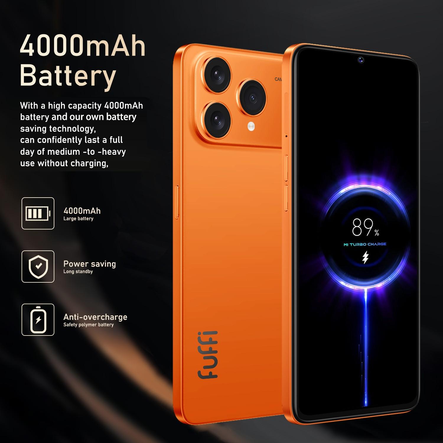 Fuffi M17 Pro Global 4g Smartphone, 6.53-Inch HD Screen, 6gb RAM 128GB ROM, Octa-Core Processor, 4000mah Battery, Dual Sim, Metal integrated frame, Android