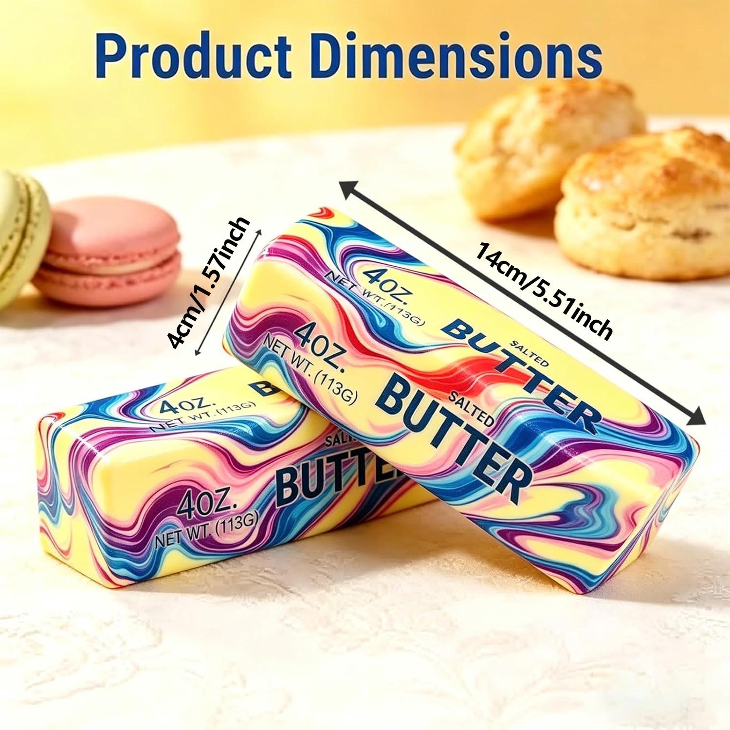 12pc Slow Rising Butter Squishy, Squishies Butter Squeeze Toys Pack Sensory Stress Relief Soft & Stretchy Fidget Toy for Party Favors Squishy Butter,boxed