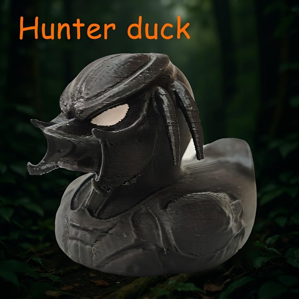 Creative Hunter Duck Figurine, Unique Design for Personalized Space Atmosphere, Ideal for Desktop Bookshelf, Office Desk, Living Room