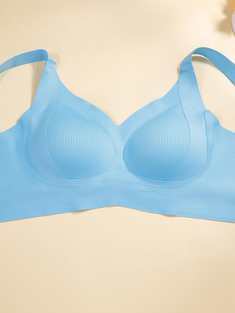 Women's Solid Wireless Bra, ComfortableBreathable Push Up Bra, Softness Lightweight,Lingerie for All Seasons, Pushbra Everyday Bridal Bridal