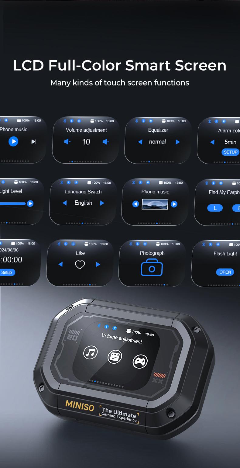 ERAZER XP6 Wireless Earbuds Open Free Wireless Bluetooth Earbuds Touchscreen Earphones For Listening To Music & Calling, Bluetooth Wireless Headphones