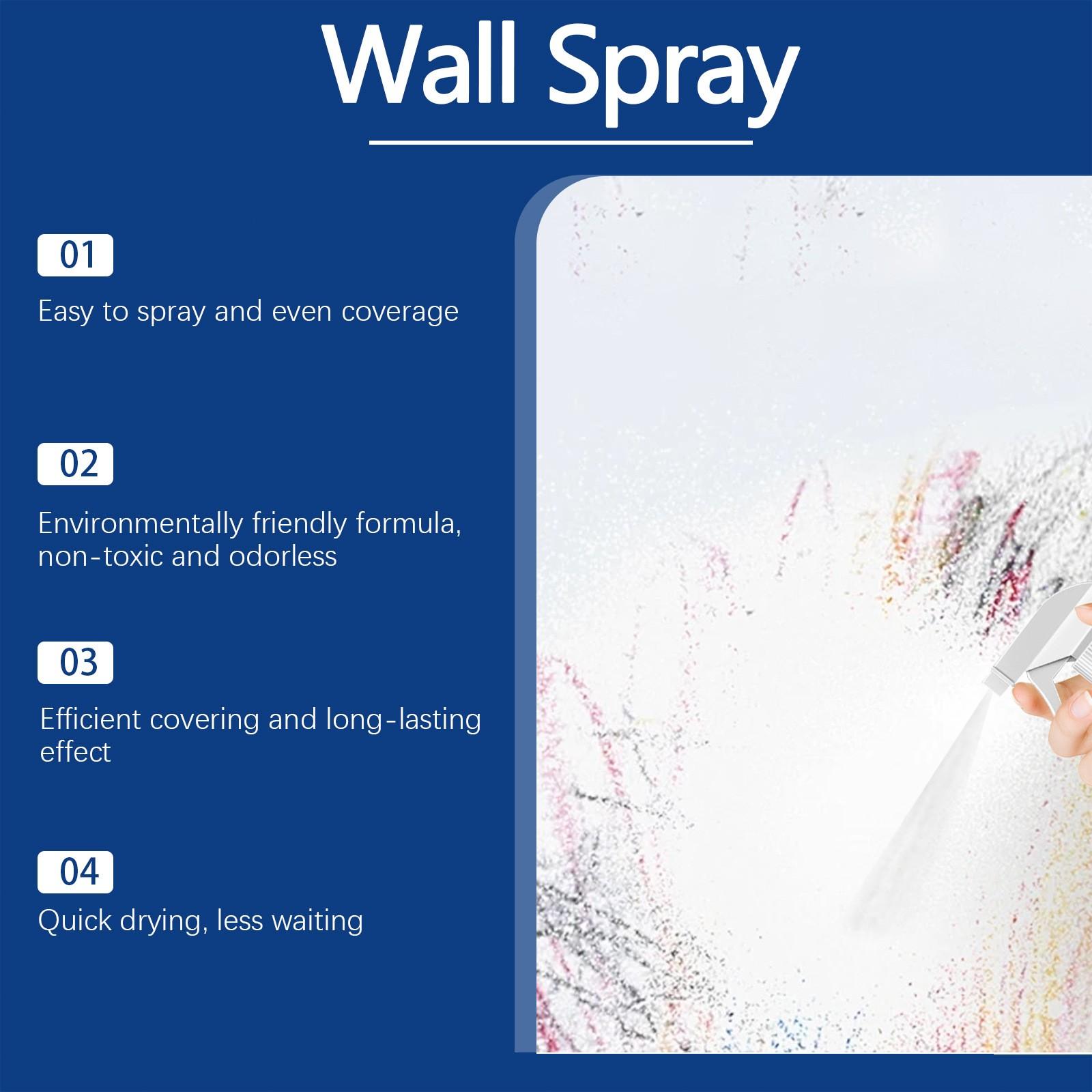 Jue Fish Wall Spray Paint Repair, Home Indoor Renovation, Moisture-Proof, Anti-Drop, Mold Removal, Direct Spray, Household Use