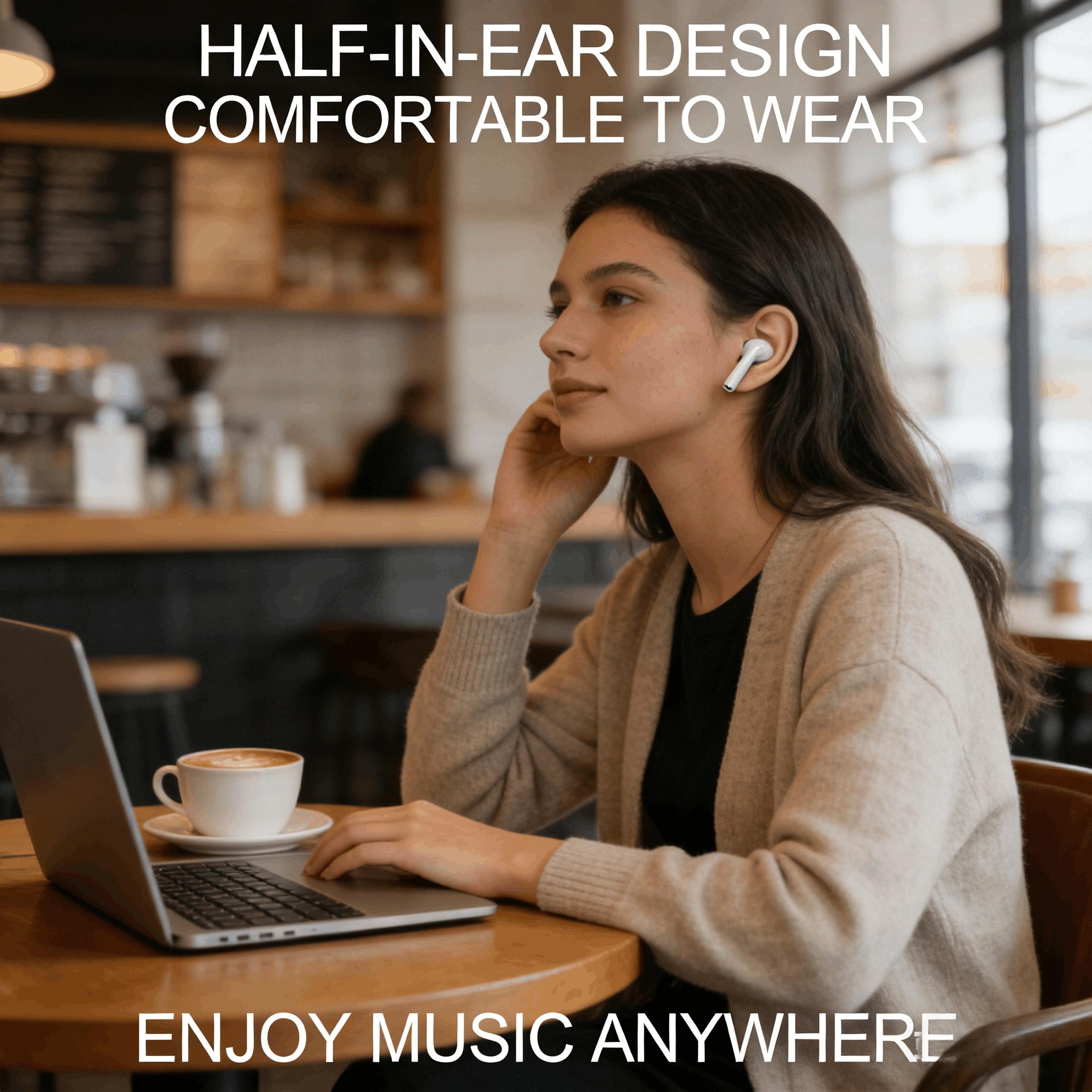 Wireless Bluetooth-compatible Noise-Canceling Headphones, High-Quality Sound Technology, Comfortable Fit Design, Ideal for Daily Use and Travel