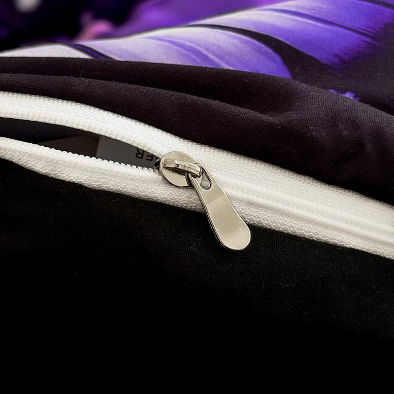 Elegant 3D Butterfly & Rose Bedding Duvet cover Set - Breathable Polyester Fabric with Zipper Closure, Machine Washable, All-Season Comfort - Includes 1 Duvet Cover and 2 Pillowcases (Without Pillow Core)