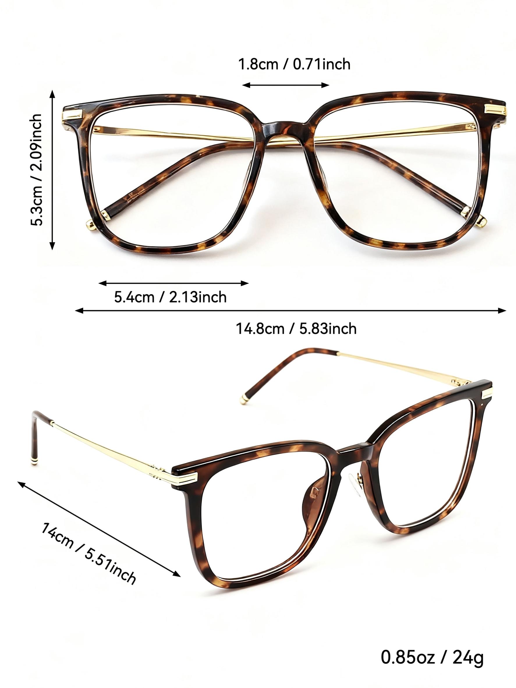 Women's Blue Light Blocking Glasses, Fashionable Design, Stylish Square Frames, Lightweight Comfort, UV Protection, Reduces Eye Strain & Migraine Relief