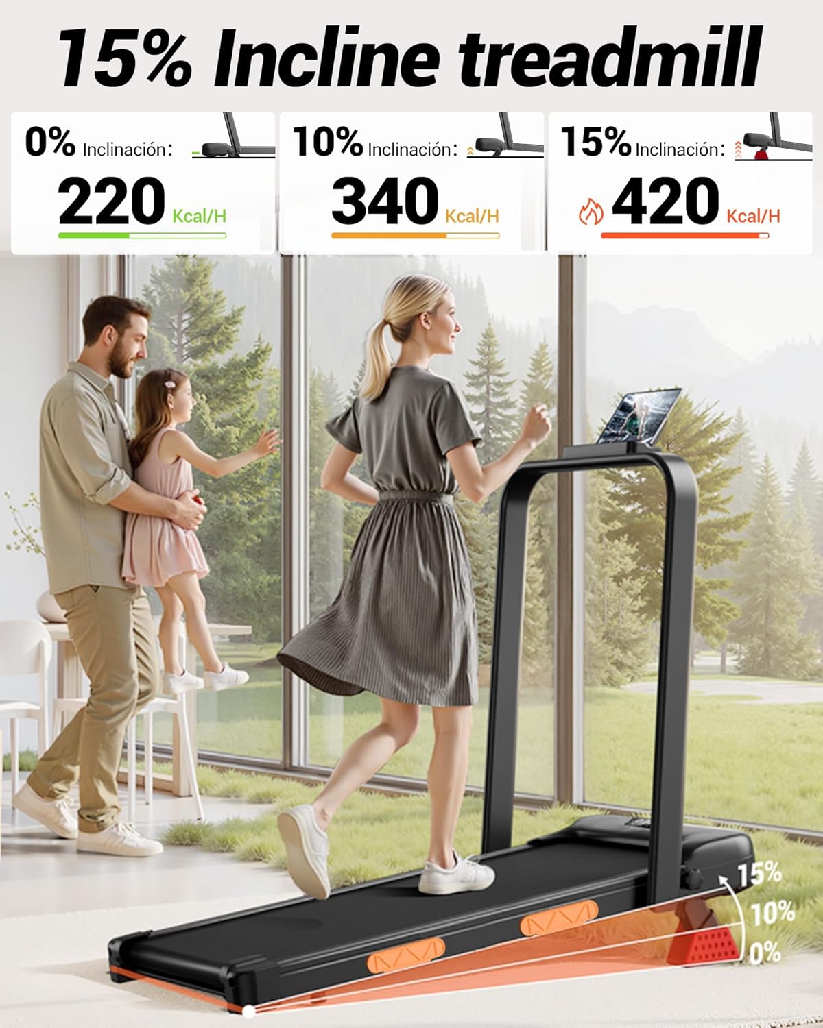 3-in-1 Foldable Treadmill with 300 LBS Capacity, 15% Walking Pad Treadmills for Home and Office, 2.5 HP Under Desk Treadmill with Quiet Brushless 3-in-1 Foldable Treadmill with 300 LBS Capacity, 15% Walking Pad Treadmills for Home and Office, 2.5 HP Under Desk Treadmill with Quiet Brushless